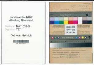 Entnazifizierung Heinrich Osthaus , geb. 06.05.1903 (Lehrer)