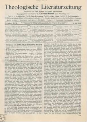 313-323 [Rezension] Wundt, Max, Fichte-Forschungen