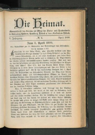 Zum 5. April 1899.