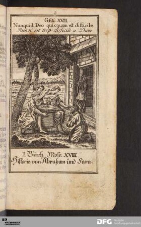 Historie von Abraham und Sara.