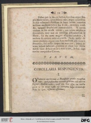 Corollaria respondentis