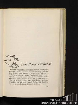 VI. The Pony Express