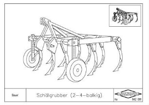 Schälgrubber (2-4-balkig)