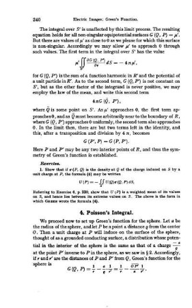 4. Poisson's Integral; Existence theorem for the sphere.