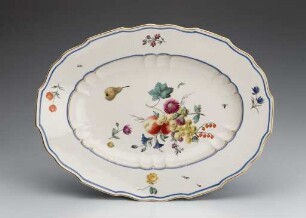 Schale mit Früchte- und Blumendekor