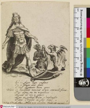 [König David und zwei Dämonen]