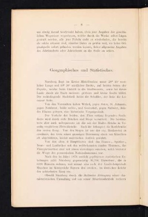 Geographisches und Statistisches.