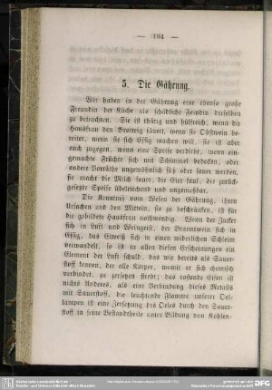 5. Die Gährung