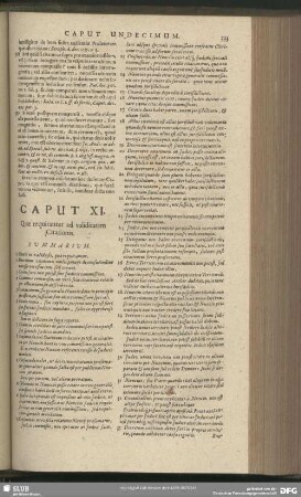 Caput XI. Quae requirantur ad validitatem Citationis