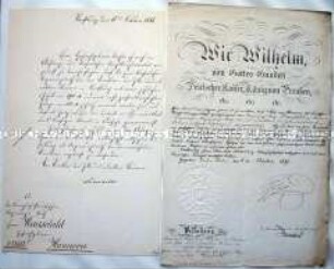 Berufung zum Mitglied der Disziplinarkammer für die kaiserlichen Beamten in Elsass-Lothringen; Berlin 19. Juni 1874
