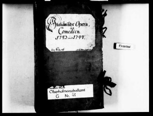 Italienische Opern und Komödien in Dresden und Hubertusburg