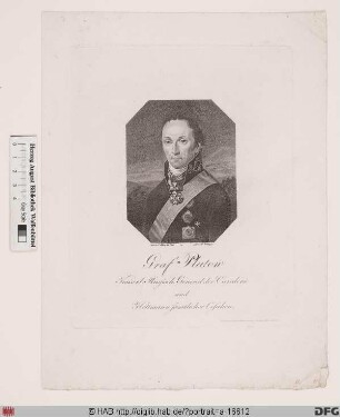 Bildnis Matwej Iwanowitsch Platow (1812 Graf)