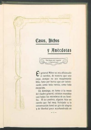 Casos, dichos y anécdotas : Florilegio del ingenio ríoplatense