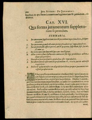 Cap. XVI. Qua forma iuramentum suppletorium sit petendum.