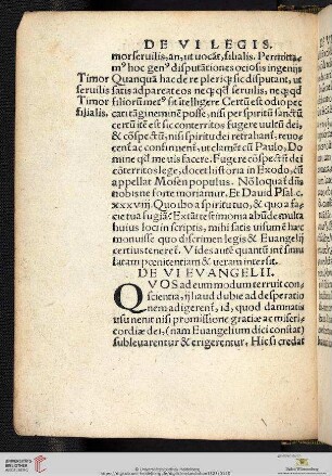 De VI Evangelii