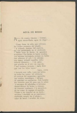 Agua de riego