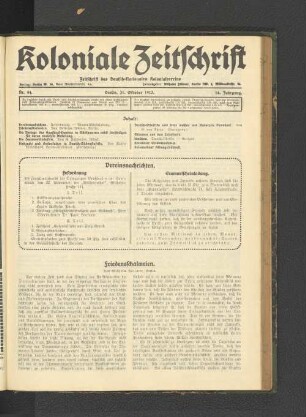Nr. 44. Berlin, 31. Oktober 1913. 14. Jahrgang.