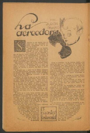 Ha acreedora : El cuento sentimental