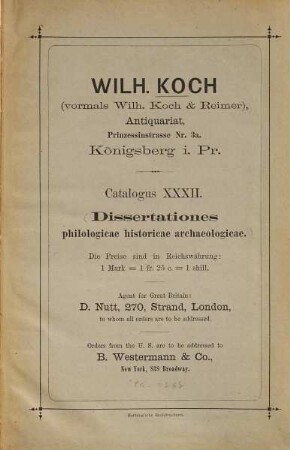 Katalog. 32. [ca. 1887]