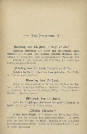 Fest-Programm