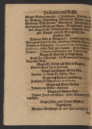 Prälaten und Aebbt.