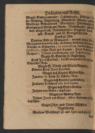 Prälaten und Aebbt.