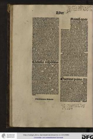[P]rimum oportet constituere. Iste est liber periarmenias Aristotelis qui dividitur in duos libros partiales, in primo determinat de enuntiatione.