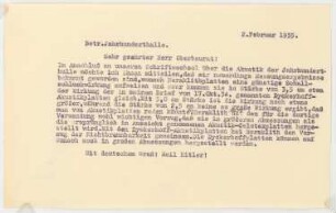 Jahrhunderthalle, Breslau Akustikgutachten: Entwurf für Brief von Michel an Konwiarz