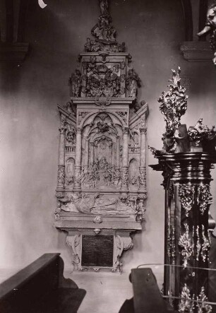 Bamberg, Klosterkirche : Bamberg. Kloster Michelsberg. Klosterkirch St. Michael. Epitaph des Ernst von Mengersdorf (Bischof von Bamberg)