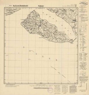 1125 Kekenis (Insel Alsen) (4-cm-Karte) Meßtischblatt [alte Nr. 132]