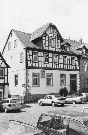 Ehemals Breidenbacher Hof, dann Schelmenhof (Wohnhaus, Fachwerk); Gelnhausen, Untermarkt 13