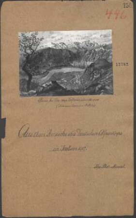 Piave bei Vas vom Gefechtsstande aus (nach einem Aquarell v. P. Piets)