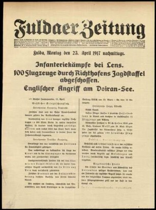 Ausgabe vom Montag, den 23. April 1917.