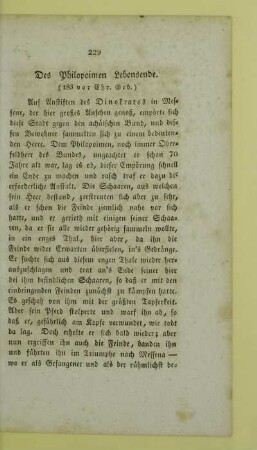Des Philopoimen Lebensende. (183 vor Chr. Geb.)