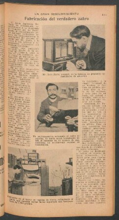 Fabricación del verdadero zafiro : Un gran decsubrimiento