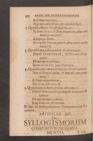 Articlus XIV. De Syllogismorum Compositorum Fundamento.
