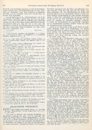 625 -629 [Rezension] Bohren, Rudolf, Predigt und Gemeinde