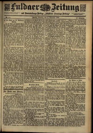 Ausgabe vom Dienstag, den 18. September 1900.