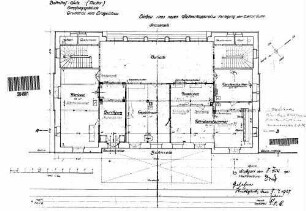 Sulz (Neckar): Empfangsgebäude Stellwerksapparat Grundriß Erdgeschoß (bauliche Änderung.)