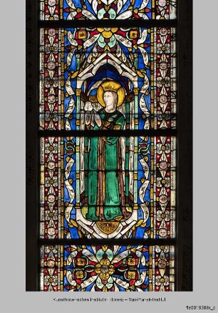 Fenster B-III, B-II und B-I der Katharinenkapelle : Fenster B-II : Heilige Lucia