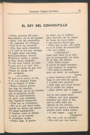 El rey del conventillo
