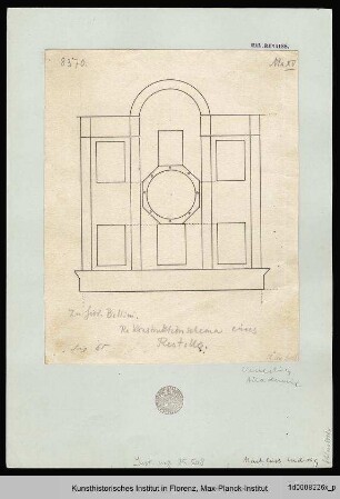 Rekonstruktion des Restello von Vincenzo Catena mit den Allegorien Giovanni Bellinis