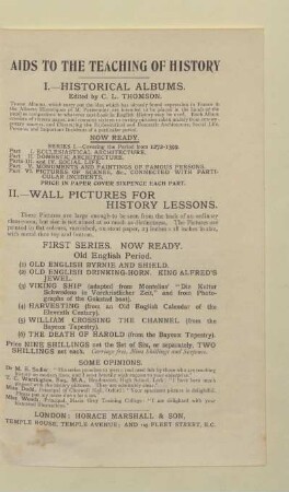 AIDS TO THE TEACHING OF HISTORY