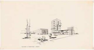 Technische Universität Berlin Technische Chemie (Franz-Fischer-Bau): Perspektivische Ansicht