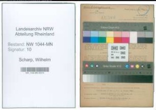 Entnazifizierung Wilhelm Scharp , geb. 22.03.1897 (Steiger)