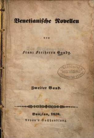 Venetianische Novellen, 2