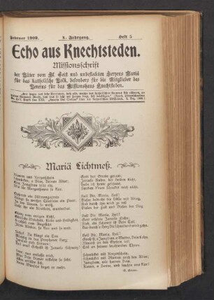 Februar 1909. Heft 5