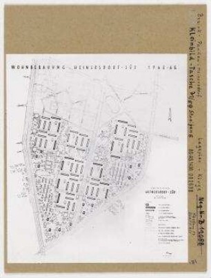 Plan: Wohnhäuser Heinersdorf-Süd. Berlin, Pankow, OT Heinersdorf, Berliner Straße/Treskowstraße/Am Steinberg/Prenzlauer Promenade