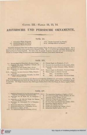 Capitel III: Assyrische und persische Ornamente
