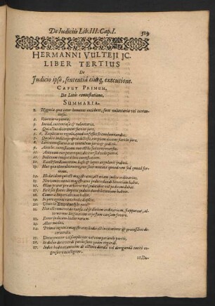 Caput I. De litis contestatione.